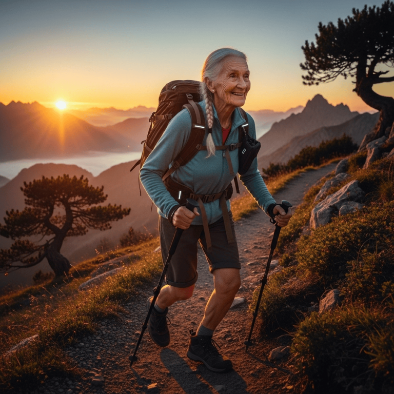 vibrant 100-year-old person